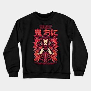 Japanese Witch Asian Art Crewneck Sweatshirt